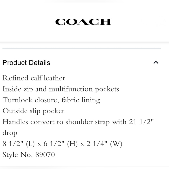 🌺🌹 Coach Colorblock Hutton Shoulder Bag Brass/Ivory Blush Multi 89070 - Picture 12 of 13